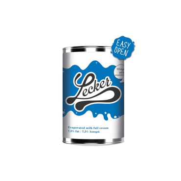 Γάλα Εβαπορέ 7.5% Lecker 410gr