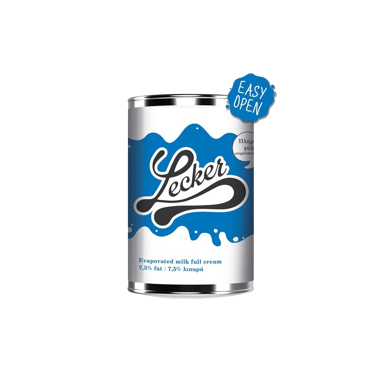 Γάλα Εβαπορέ 7.5% Lecker 410gr
