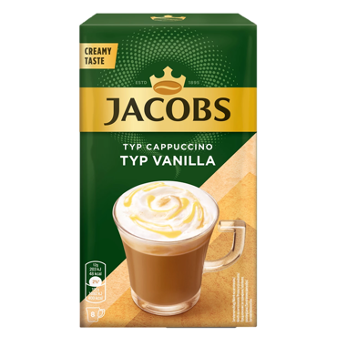 Jacobs Coffee Cappuccino Vanilla 8 Sticks