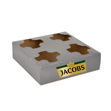 Jacobs Paper Cup Holder 4 cavities 300pcs