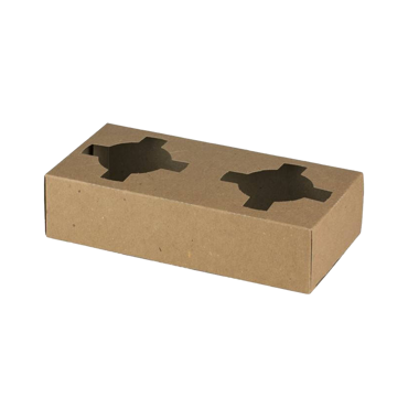 Craft Paper Cup Holder 2 Cavities 50pcs