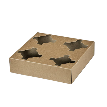 Θήκες Μεταφοράς 4 Θέσεων Χάρτινες Craft 50τμχ