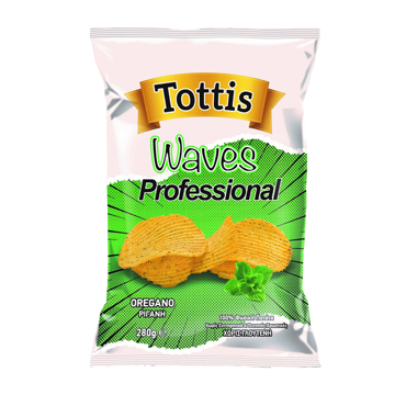 Totti's Κυματιστά Πατατάκια Ρίγανη 280gr