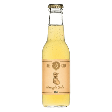 Three Cents Pineapple Soda 200ml Three Cents Pineapple Soda 200ml