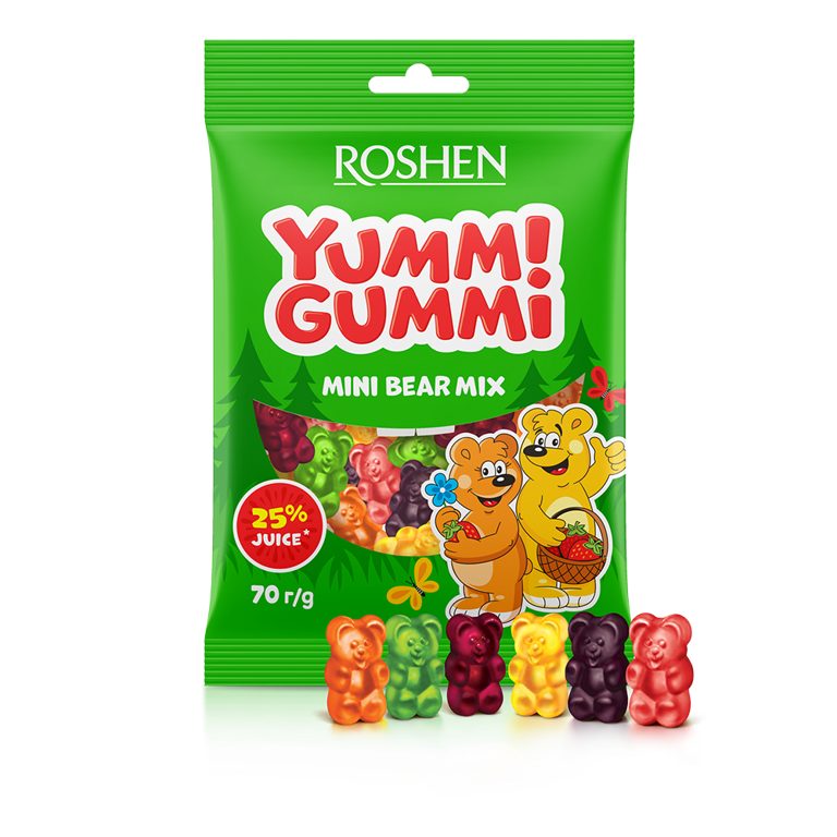 Yummi Gummi Mini Bears Mix 100gr